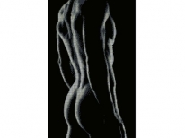 Схема вишивки бісером «Силует чоловіка» (30x60)