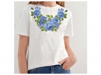 Жіноча футболка під вишивку бісером ФК-047г