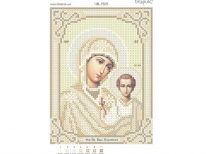 Схема вишивки бісером «МБ Казанська»/золото/ (A6)