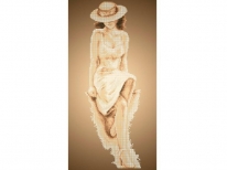 Схема вишивки бісером «Дівчина П-224» (30x60)