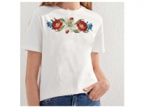 Жіноча футболка під вишивку бісером ФК-401