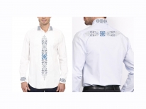 Заготовка чоловічої сорочки для вишивки бісером «Флірт світла» 