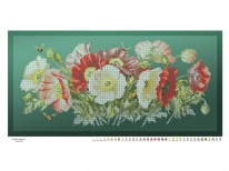 Схема вишивки бісером «Макова феєрія» (30x60)