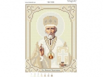 Схема вишивки бісером «Св Миколай»/золото/ (A6)