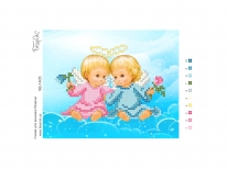 Схема вишивки бісером «Двійнята» (A6)