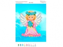 Схема вишивки бісером «Ангел с букетом» (A6)