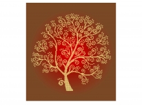 Схема «Золоте дерево» Коричневий фон(40x45)
