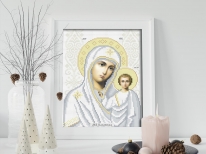 Схема вишивки бісером «МБ Казанська 3447»  (A4)