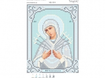 Схема вишивки бісером «МБ Семистрільна»/срібло/ (A6)