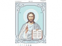 Схема вишивки бісером «Г-дь Вседержитель»/срібло/ (A6)