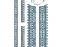 Вставки для дитячої сорочки «с-202 голуба» 