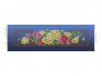 Схема «Жовті троянди»  синій фон  (30x100)