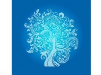 Схема «Дерево достатку» Синій фон(40x45)