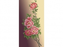 Схема вишивки бісером «Півонія» (40x100)